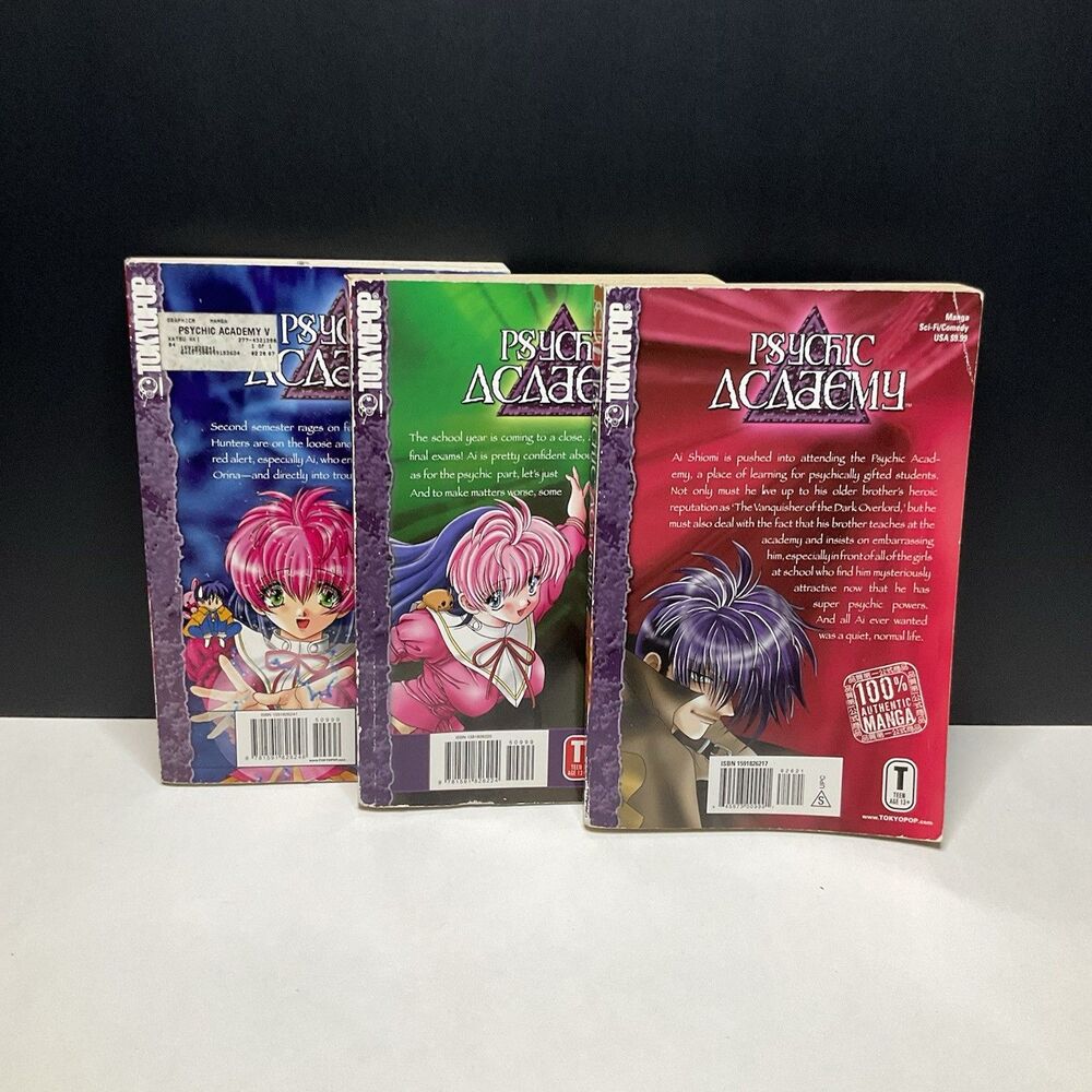 Psychic Academy Manga - English Manga Vol: 1, 2, 4 - Picture 2 of 4